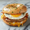 Sausage Breakfast Bagel 🌭